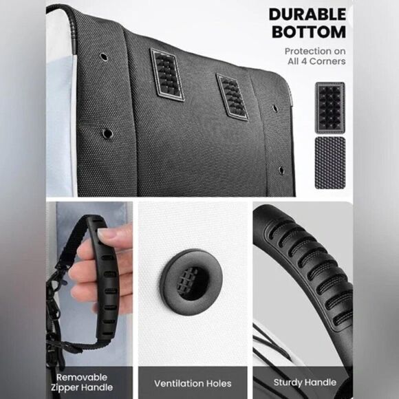 NWT 38L Ski Boot Bag, Boot Backpack with Waterproof Bottom for Ski Helmet - Picture 5 of 12